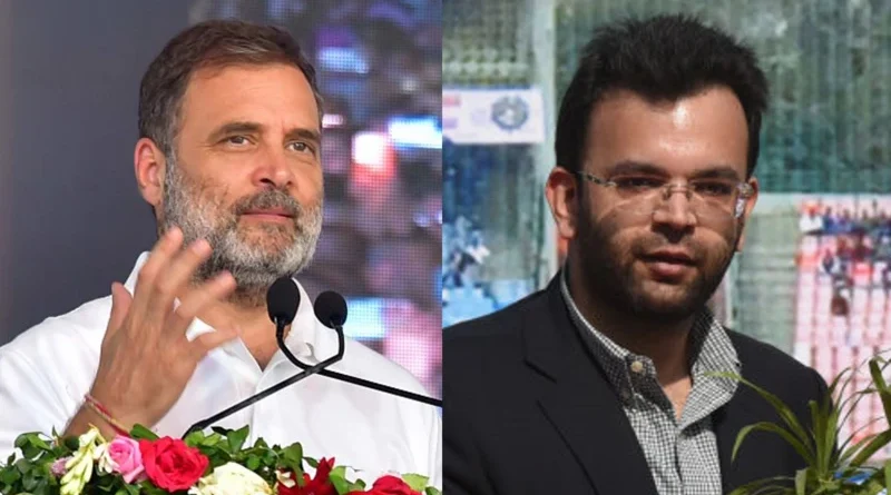 राहुल गांधी और अरुण जेटली विवाद पर बयान देते हुए बीजेपी नेता और प्रतिक्रिया देने वाले राजनेता