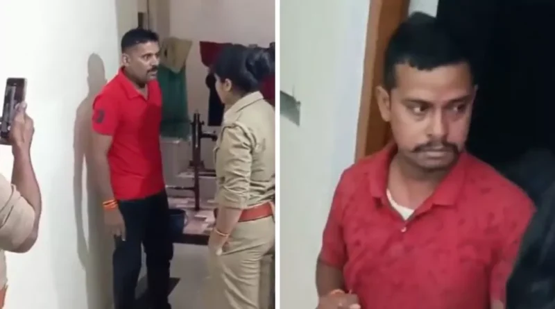 "कुशीनगर में पुलिस कांस्टेबल पत्नी प्रेमी संग पकड़ी गई, पति ने किया हंगामा"