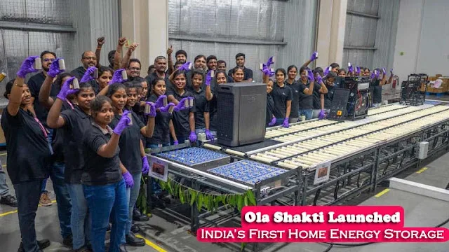 Ola Shakti Home Energy Storage System Launched in India 1 Ola Shakti Home Energy Storage System India launch battery backup features price booking