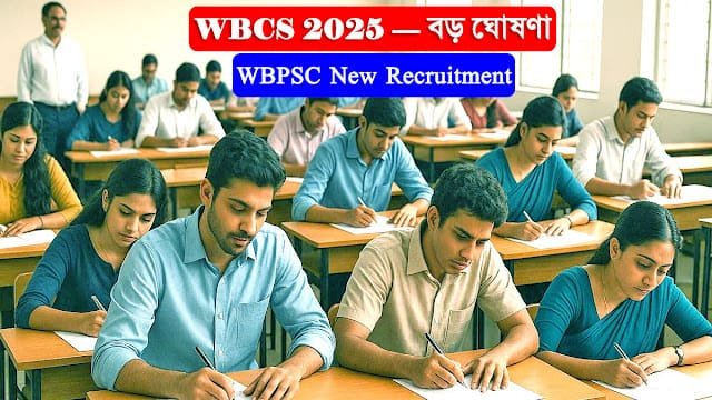 WBCS Exam 2025: WBPSC নতুন ঘোষণা, স্টেনোগ্রাফার নিয়োগও আসছে