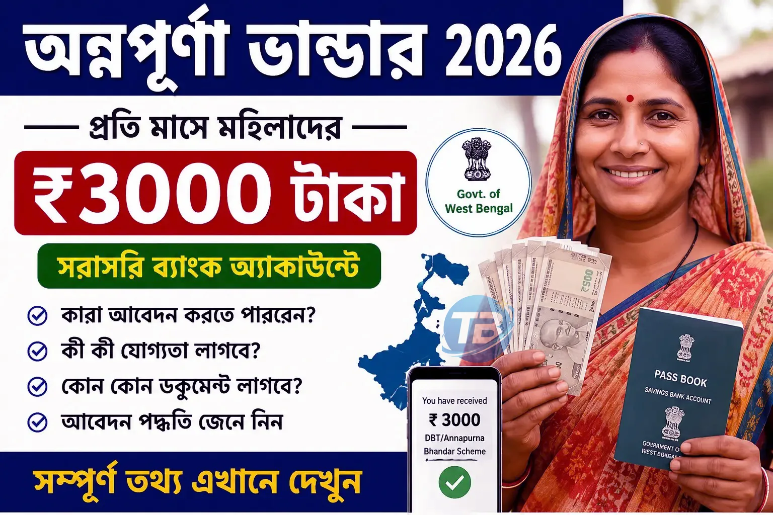 Annapurna Bhandar Online Apply 2026 | আবেদন ও স্ট্যাটাস
